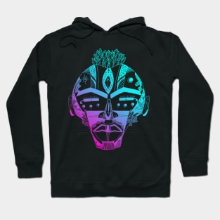 Dual Color African Mask 4 Hoodie